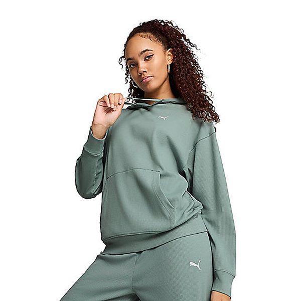 ESS ELEVATED COMFORT RIB HOODIE Sweatshirt à capuche femme PUMA