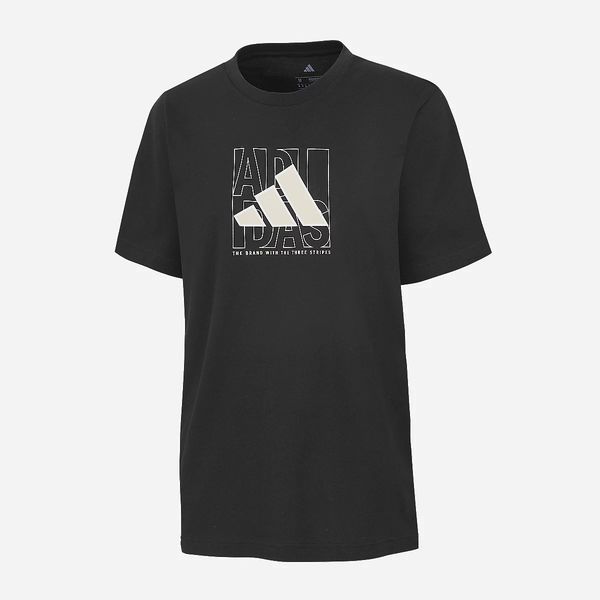 Tee-shirt à manches courtes Homme graphique Logo Noir
