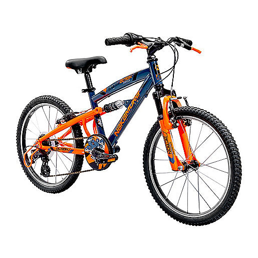 ② Vélo VTT NEUF garçon 6 à 9 ans noir-orange — Vélos